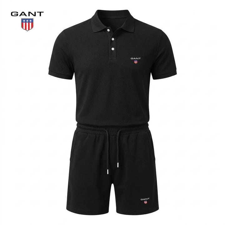 Emil | Kort tvådelat set med pikétröja och shorts