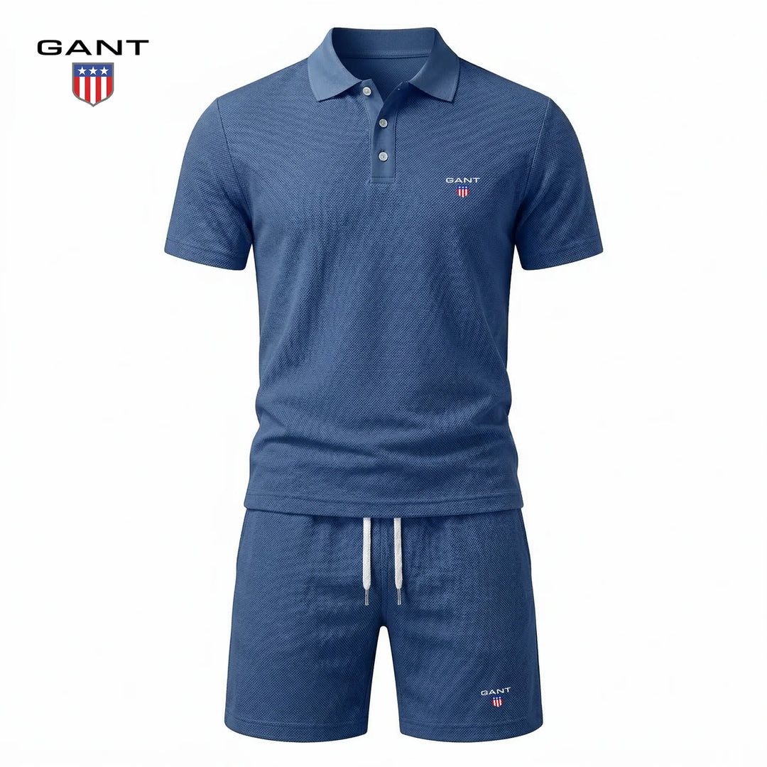 Emil | Kort tvådelat set med pikétröja och shorts