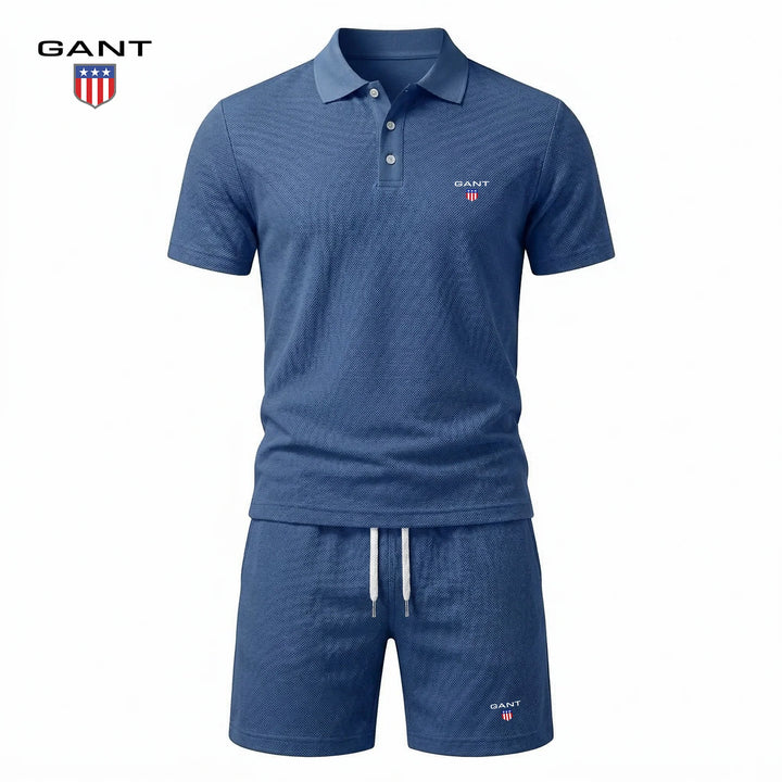 Emil | Kort tvådelat set med pikétröja och shorts