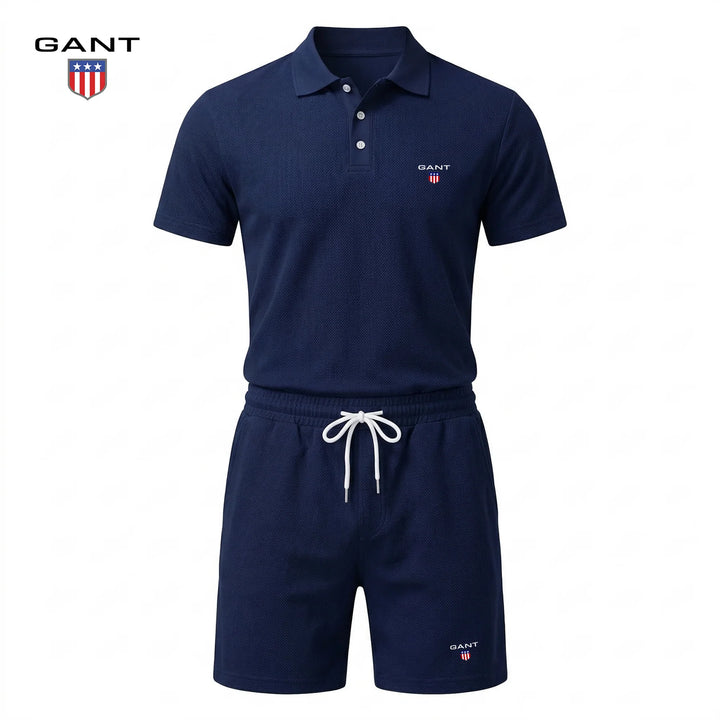 Emil | Kort tvådelat set med pikétröja och shorts