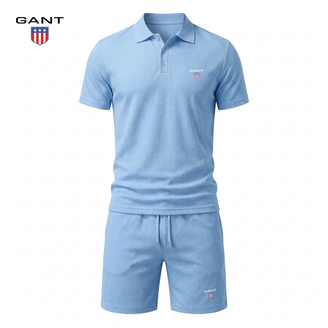 Emil | Kort tvådelat set med pikétröja och shorts