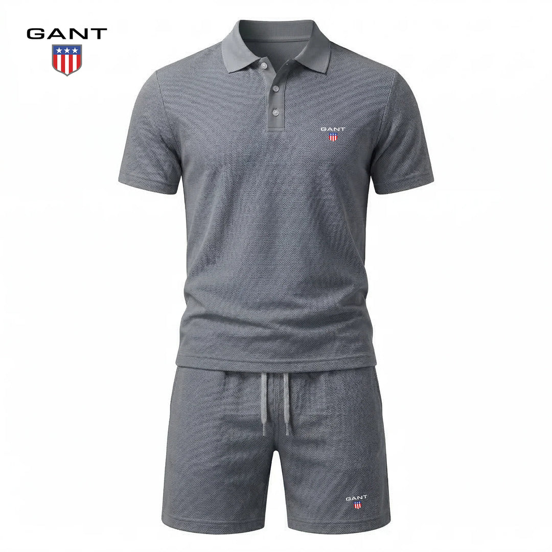 Emil | Kort tvådelat set med pikétröja och shorts