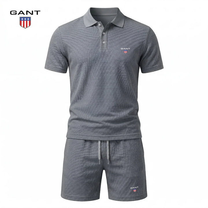 Emil | Kort tvådelat set med pikétröja och shorts