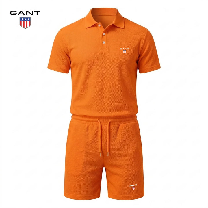 Emil | Kort tvådelat set med pikétröja och shorts